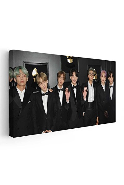 Tablou Canvas Tablou cu trupa de muzica BTS, negru, cod 1816
