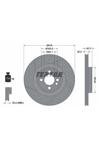 TEXTAR Disc Frana Mini Mini