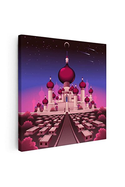 Tablou Canvas Tablou castel arabesc fantezist ilustratie, cod 5529