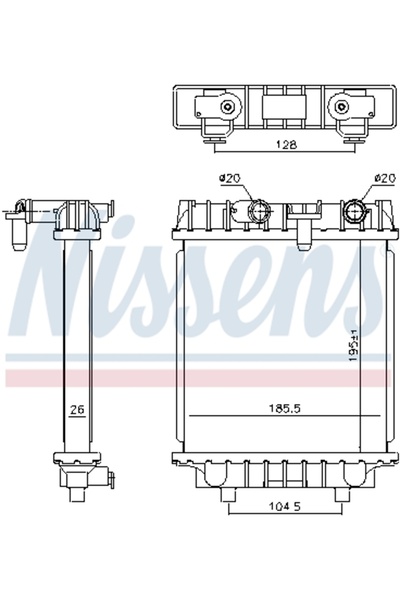 Nissens Radiator, replacement filter set, Volkswagen ARTEON (3H7, 3H8)