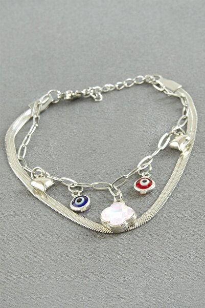feryal Flower Luck Enamel Steel Bracelet