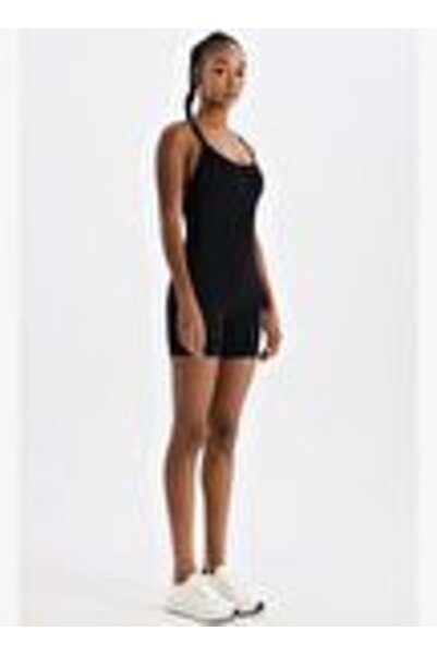 COMEUP Şort Tulum Siyah