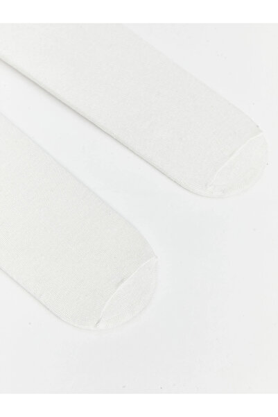 LC Waikiki LCW baby Ekru Basic Kız Bebek Külotlu Çorap 2'li