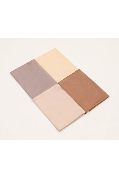 Melodi Scarf Hijab 4 Colors Seamless Front Lycra Practical Open-Ended Tube Ready-To-Wear Bonnet with 4 Different Uses