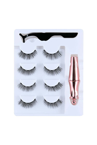 Oranjollie Magnetic eyelashes 4/set 034 - multicolor, Not dangerous