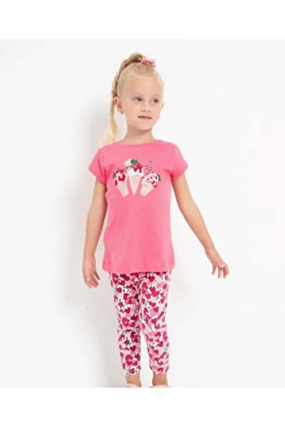 Bonny Minima تي شيرت وردي مطبوع عليه آيس كريم