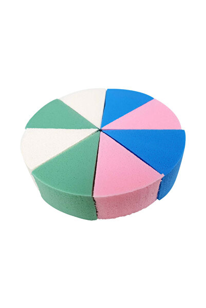 Oranjollie Triangular colored foundation sponge 8 pcs - multicolor, Not dangerous