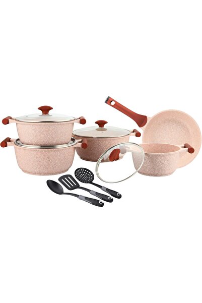 Prestige Essentials Granite 12 Piece Non-Stick Cast Aluminium Cookware Sets | Induction Compatible P