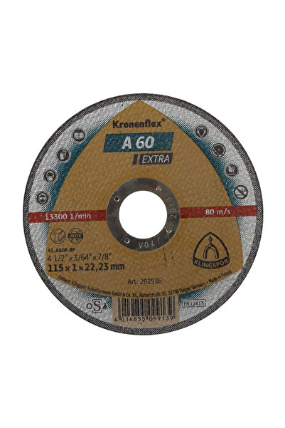 KLİNGSPOR DISC DEBITARE METAL 125X1.0MM / A60EXTRA