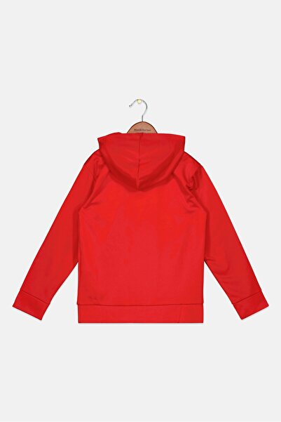 Puma Kids Boy Hooded Brand Logo Jacket, Red