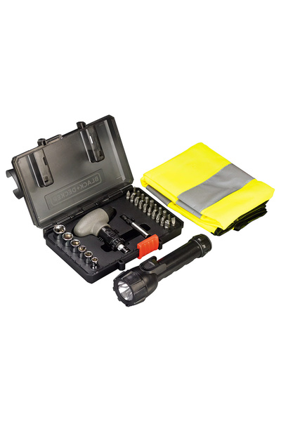 B&D KIT-SOS - UNELTE / LANTERNA / VESTA REFLECTORIZANTA