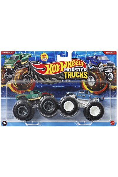 HAYAT STORE Monster 2-Pack Car - Snakebite & Bigfoot - Fyj64-Jcc74 (Lisinya)
