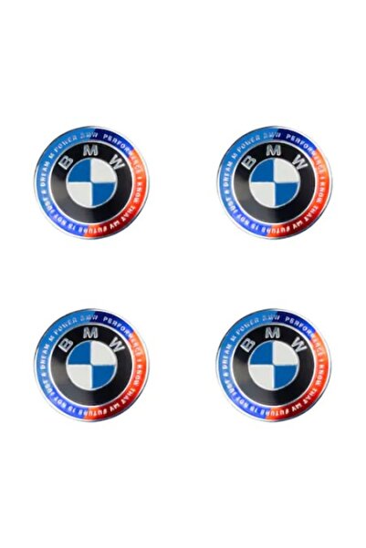 LinePartsBim Set 4 capace rotative compatibile cu BMW 60mm, Ediție Aniversară 50 de Ani v2