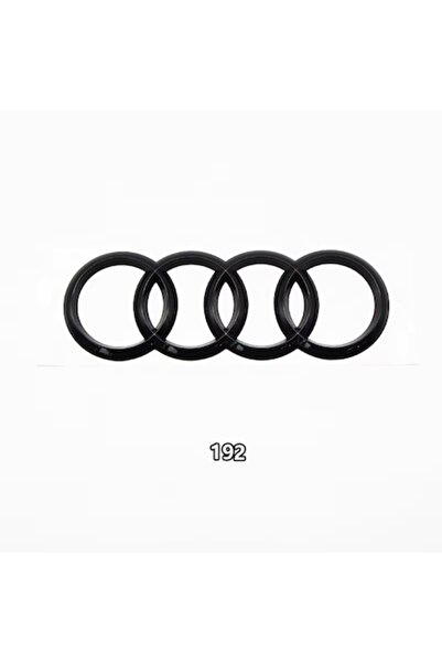 LinePartsBim Emblemă spate Audi, negru lucios, pentru portbagaj, 192 mm, compatibilă cu Audi A3, A4, Audi TT