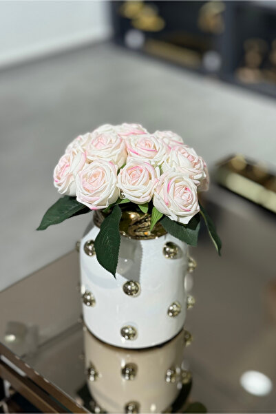 Lara Decor Pembe Islak Gül Demeti 12'li