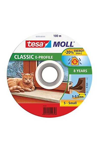 Tesa ROLA PROFIL ETANSARE TIP-E - 9MM/100M / ALB