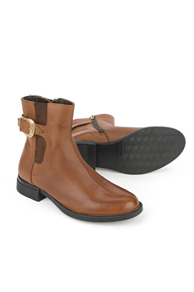 Ziya , Kadın Hakiki Deri Bot 1531022Z7614 Taba