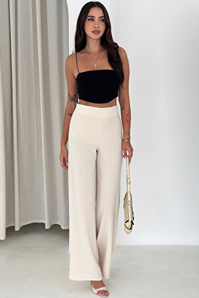 Meine Liebe Unterwäsche High Waist Crepe Pants with Side Zipper