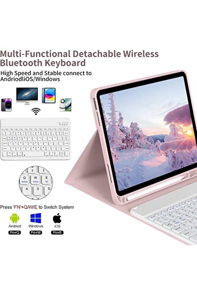 HYX KVTVOU Keyboard Case for iPad 10th Generation (10.9 Inch 2022) / iPad (A16) 11th (11 inch 2025) with