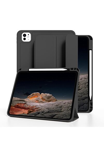 HYX حافظة iPad Pro 13 بوصة 2024 (M4، الجيل السابع) مع حامل قلم رصاص، غطاء نحيف ثلاثي الطي، تلقائي