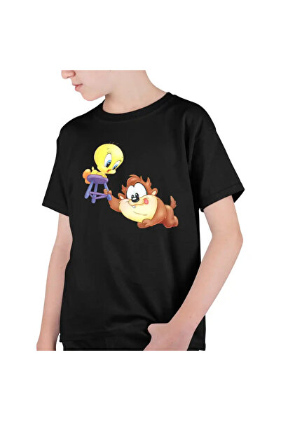 OEM Tricou Copii Baieti Taz Tweety Diavol Chibi Bebelusi