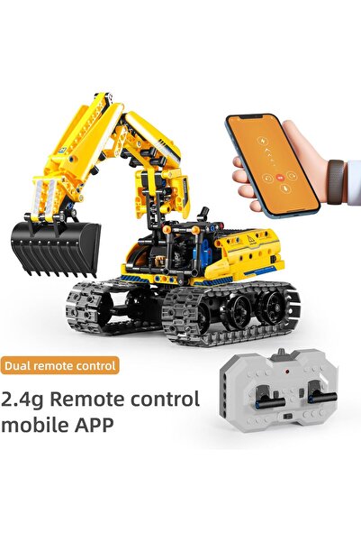 Cici Oyuncak 3in1 iM. Master Uzaktan Kumandalı Ekskavatör & Robot 430 Parça E...