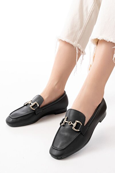Budi 303 Daily Women's Ballerinas with Black Buckle Accessories