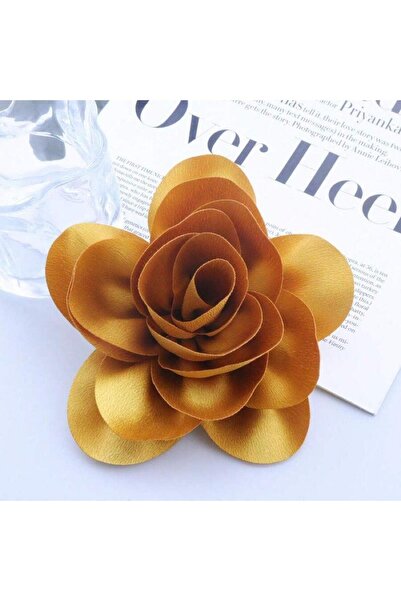 Pursehuit Καρφίτσα με λουλούδι σε oversized , κίτρινο χρυσό, Elisabet C22