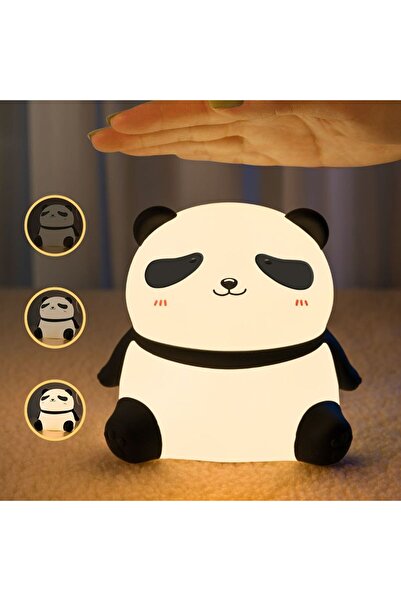 Generic Cute Panda Night Lamp | Soft Silicone, Rechargeable LED Light for Kids & Bedroom