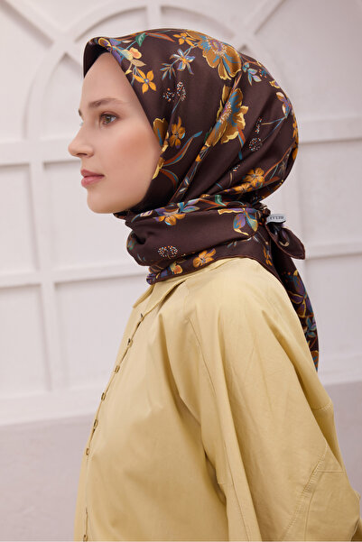 Belli Flower Pattern Silk Twill Scarf 4210D01 85