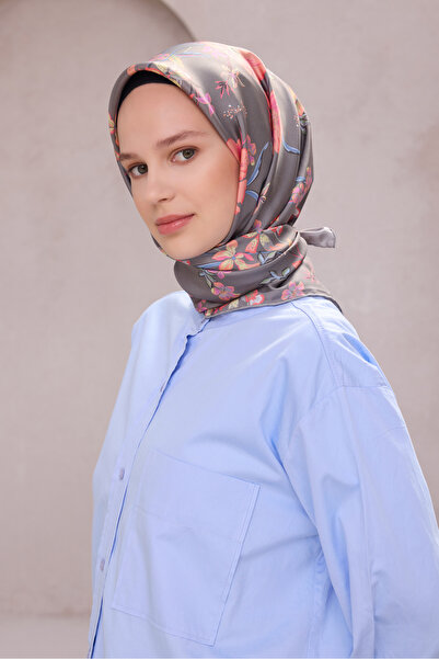 Belli Flower Pattern Silk Twill Scarf 4210D01 83