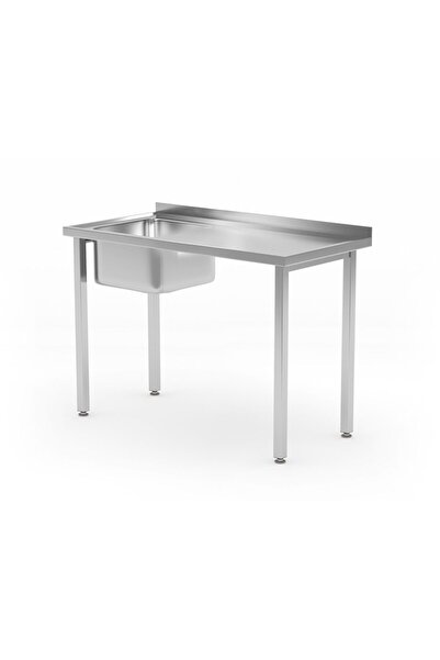 HENDI Masă de chiuvetă Budget Line cu lavoar simplu, fără raft