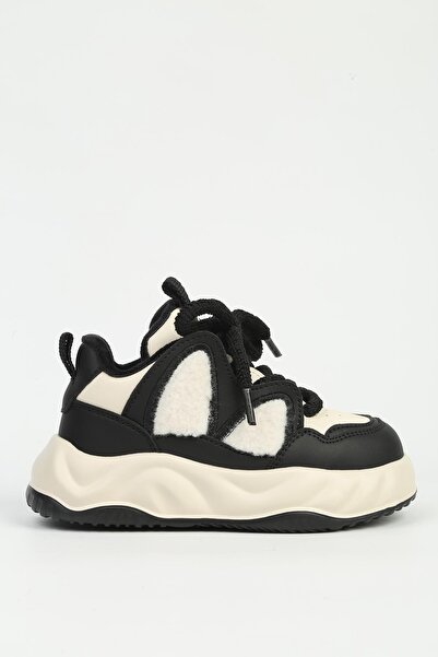 Benetton Black and White Children's Sports Shoes Imported Bni-12056