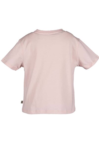 Ozmoz By Mukadder Özden Organic Pink Printed Summer Girl's T-Shirt