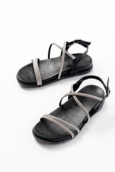 Budi 1001-1105 Black Silver Stone Daily Women's Sandals