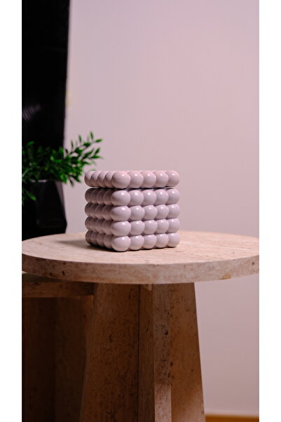 Psymera Hobi Atölyesi Dekoratif Kapaklı Bubble Kutu - Kalemlik - Saksı