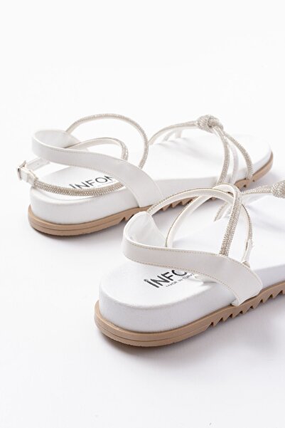 Budi 1001-1120 White Silver Stone Daily Women's Sandals