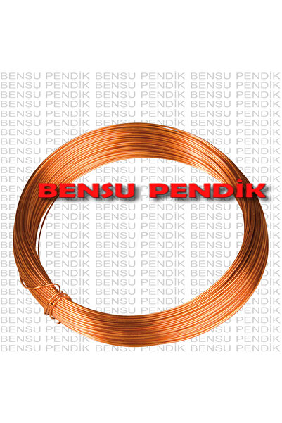 BAKIRSAN 90CM 2MM BAKIR TEL DENEY TELİ 90 CM 2 MM BAKIR TEL 90 SANTİM KAPLAMASIZ BAKIR TEL 90CM SAF BAKIR TEL