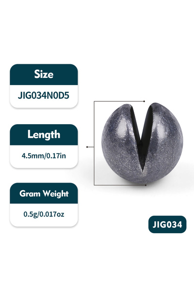 Choice N0D5 50 قطعة 50 قطعة/صندوق رصاص العض ملحقات معدات الصيد 0.5 جرام - 5 ج...