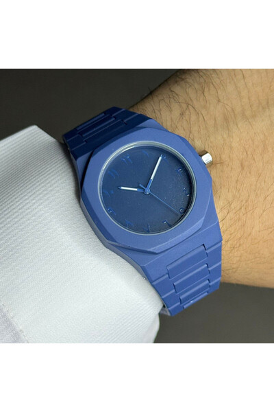 FANDER BLUE Luxury Arabic Numeral Watch with Blue Fiber Strap 40mm
