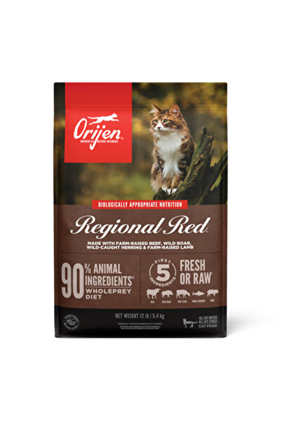 Orijen طعام القطط الجاف الإقليمي الأحمر