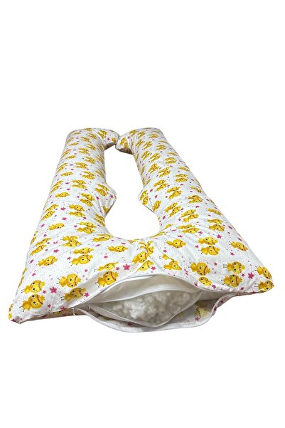 OEM Pregnancy pillow, Ema, 3 in 1, U-shaped, removable cover, 100% ranforce cotton, 135x75 cm