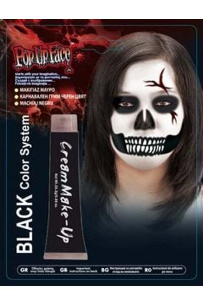 SHOPIENS Vopsea lichidă pentru față și corp neagră - 25 g