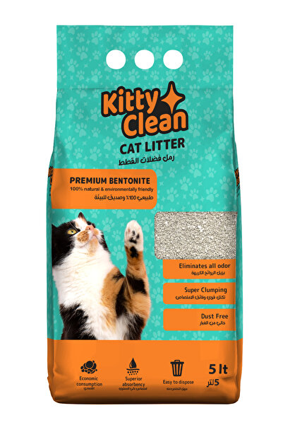 Kitty Clean رمل قطط متكتل - 5 لتر