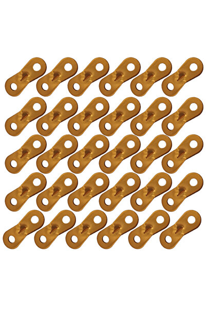 Choice 30 قطعة ذهبية 30 قطعة من حبل خيمة التخييم، مثبت حبل المظلة، منظم خط ال...