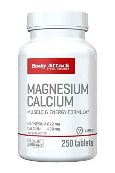 Body Attack Magnesium Calcium 250 Tablets