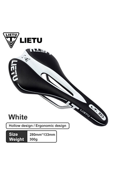 Choice سرج دراجة من نوع A أبيض من LIETU لدراجات الطرق الجبلية ومقعد سرج من ال...