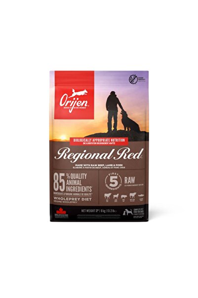 Orijen طعام الكلاب الجاف الإقليمي الأحمر