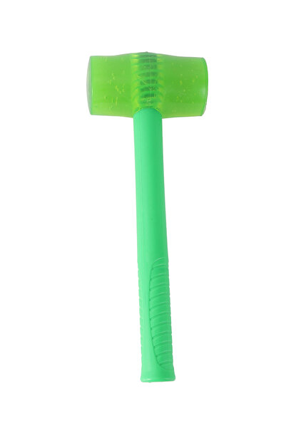 Lawazim مطرقة مطاطية - 500 جرام - مقبض بلاستيكي أخضر غير قابل للتلف للأرضيات ...