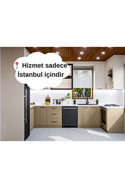 SadeceInterior MUTFAK DOLABI EN EKONOMİK FİYAT Ölçüye Özel (Alt: 100 cm + Üst...